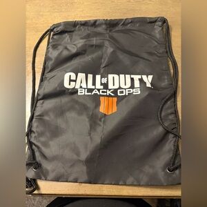 Call of Duty Black Ops Drawstring Backpack - Black
